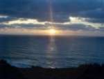 Sunset at the Sea cliff