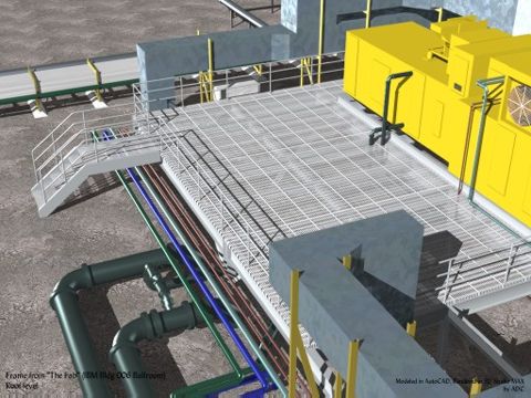 HVAC, Piping and Structural Rendering